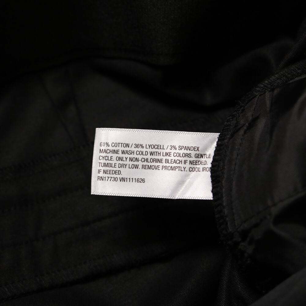 Ava & Viv Plus Size Capri Dress Pants Black Hook Closure Zip Fly Size 28 - Picture 9 of 10